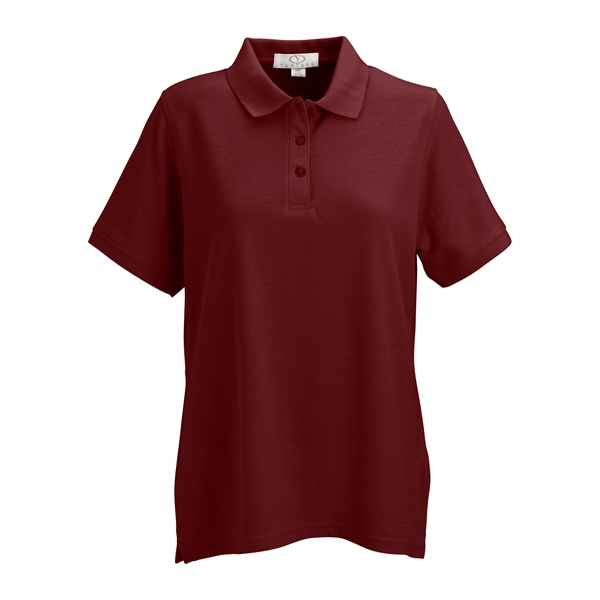 Women's Soft-Blend Double-Tuck Pique Polo - Women's Soft-Blend Double-Tuck Pique Polo - Image 11 of 86