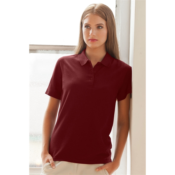 Women's Soft-Blend Double-Tuck Pique Polo - Women's Soft-Blend Double-Tuck Pique Polo - Image 10 of 86