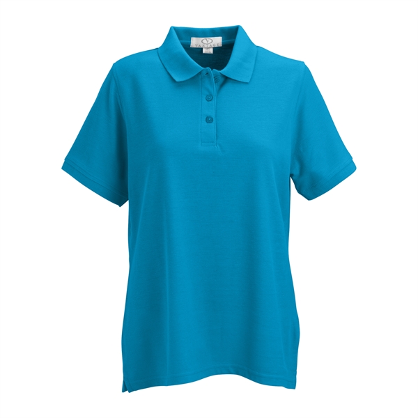 Women's Soft-Blend Double-Tuck Pique Polo - Women's Soft-Blend Double-Tuck Pique Polo - Image 16 of 86