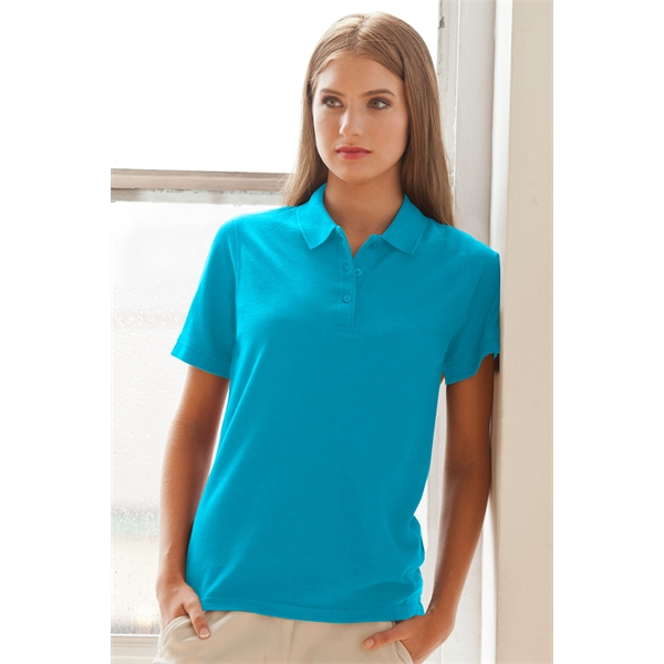 Women's Soft-Blend Double-Tuck Pique Polo - Women's Soft-Blend Double-Tuck Pique Polo - Image 15 of 86