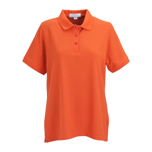 Women's Soft-Blend Double-Tuck Pique Polo - Women's Soft-Blend Double-Tuck Pique Polo - Image 36 of 86