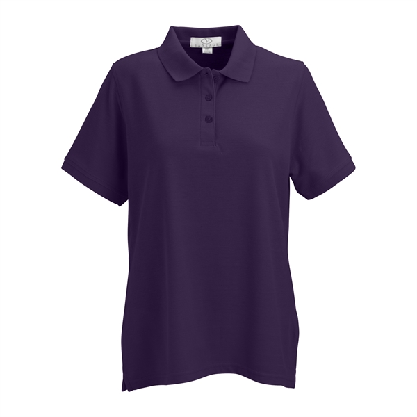 Women's Soft-Blend Double-Tuck Pique Polo - Women's Soft-Blend Double-Tuck Pique Polo - Image 46 of 86