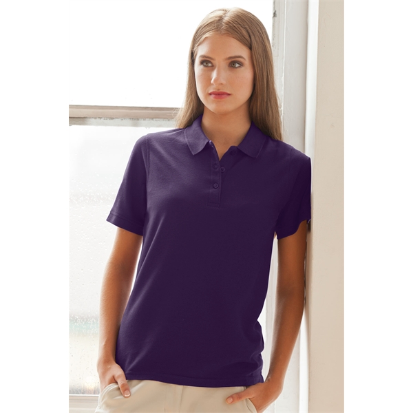 Women's Soft-Blend Double-Tuck Pique Polo - Women's Soft-Blend Double-Tuck Pique Polo - Image 45 of 86