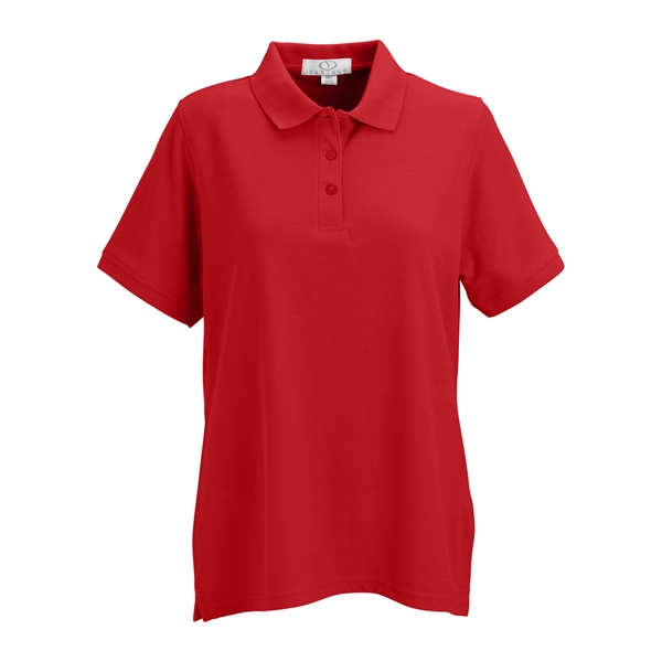 Women's Soft-Blend Double-Tuck Pique Polo - Women's Soft-Blend Double-Tuck Pique Polo - Image 51 of 86