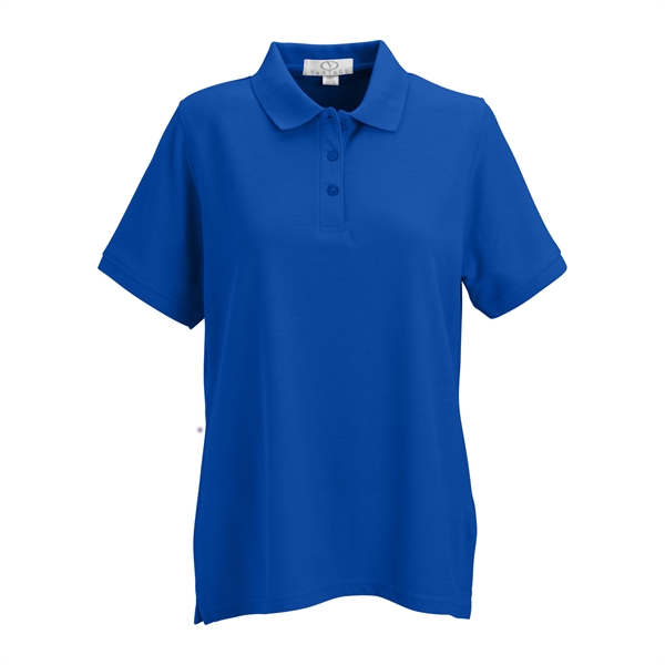 Women's Soft-Blend Double-Tuck Pique Polo - Women's Soft-Blend Double-Tuck Pique Polo - Image 56 of 86