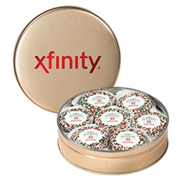 Chocolate Covered Oreo® Tin with 14 Cookies - Holiday - Chocolate Covered Oreo® Tin with 14 Cookies - Holiday - Image 1 of 5