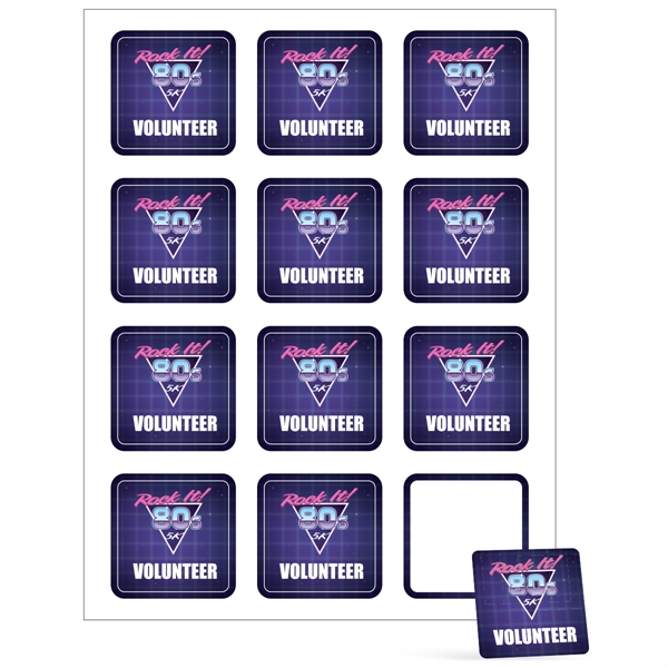 Square Sheeted Button Sticker Labels - Square Sheeted Button Sticker Labels - Image 3 of 4