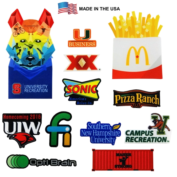 Full Color Dye Sublimation Fabric Stickers - Full Color Dye Sublimation Fabric Stickers - Image 0 of 0