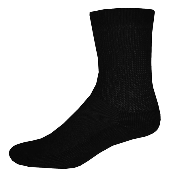 Non Binding Cotton Blend Crew Socks with Oversized DTF - Non Binding Cotton Blend Crew Socks with Oversized DTF - Image 1 of 3