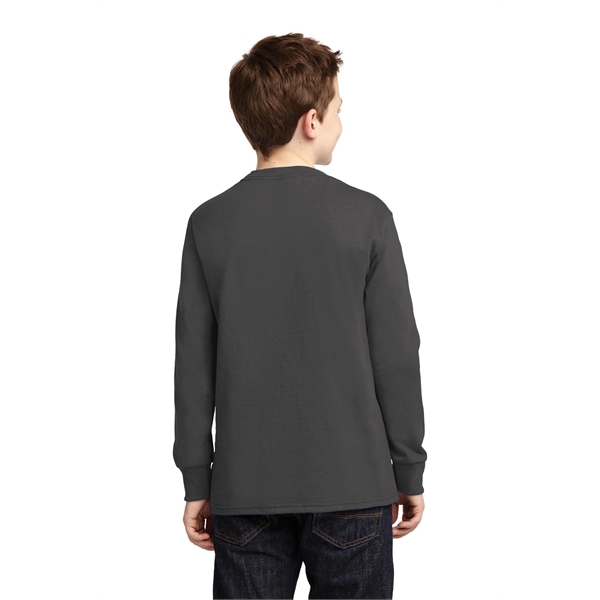 Port & Company Youth Long Sleeve Core Cotton Tee. - Port & Company Youth Long Sleeve Core Cotton Tee. - Image 16 of 149