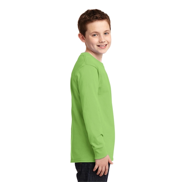 Port & Company Youth Long Sleeve Core Cotton Tee. - Port & Company Youth Long Sleeve Core Cotton Tee. - Image 27 of 149