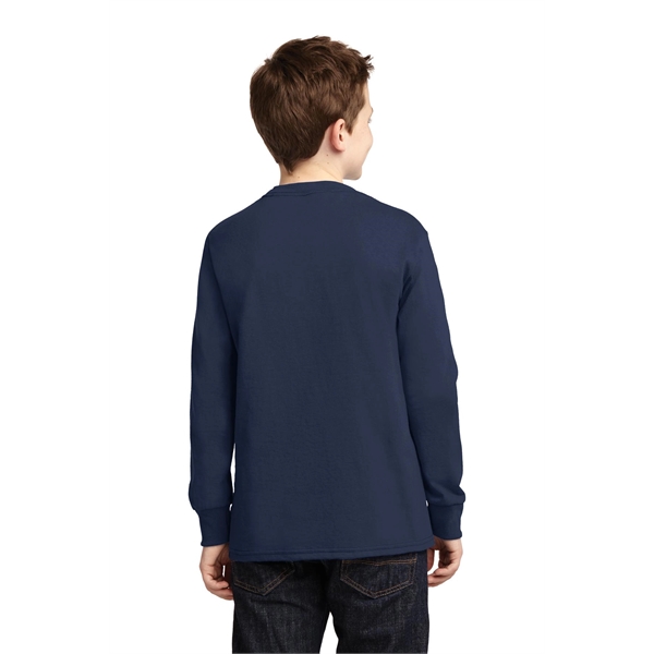 Port & Company Youth Long Sleeve Core Cotton Tee. - Port & Company Youth Long Sleeve Core Cotton Tee. - Image 31 of 149