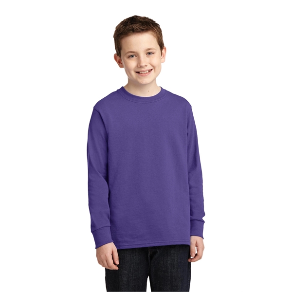 Port & Company Youth Long Sleeve Core Cotton Tee. - Port & Company Youth Long Sleeve Core Cotton Tee. - Image 35 of 149