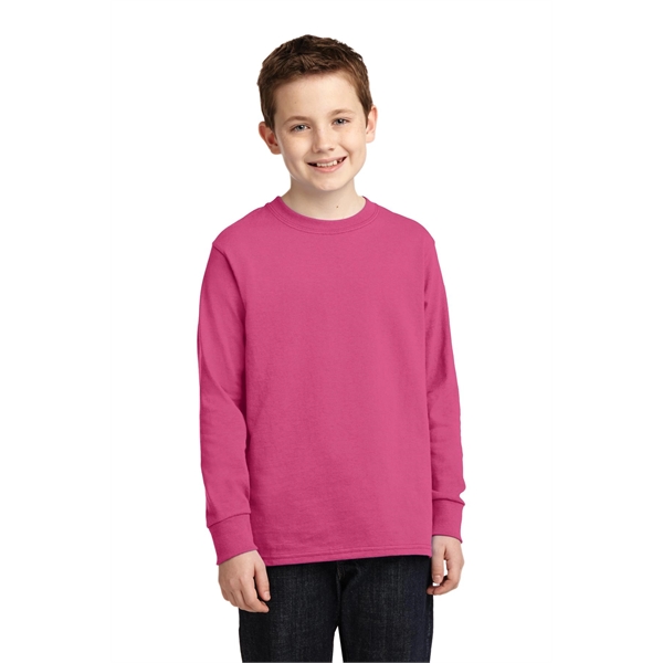 Port & Company Youth Long Sleeve Core Cotton Tee. - Port & Company Youth Long Sleeve Core Cotton Tee. - Image 50 of 149