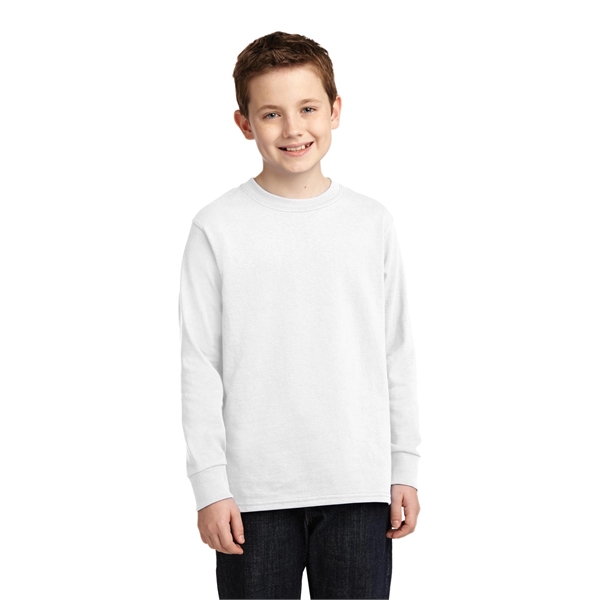 Port & Company Youth Long Sleeve Core Cotton Tee. - Port & Company Youth Long Sleeve Core Cotton Tee. - Image 55 of 149