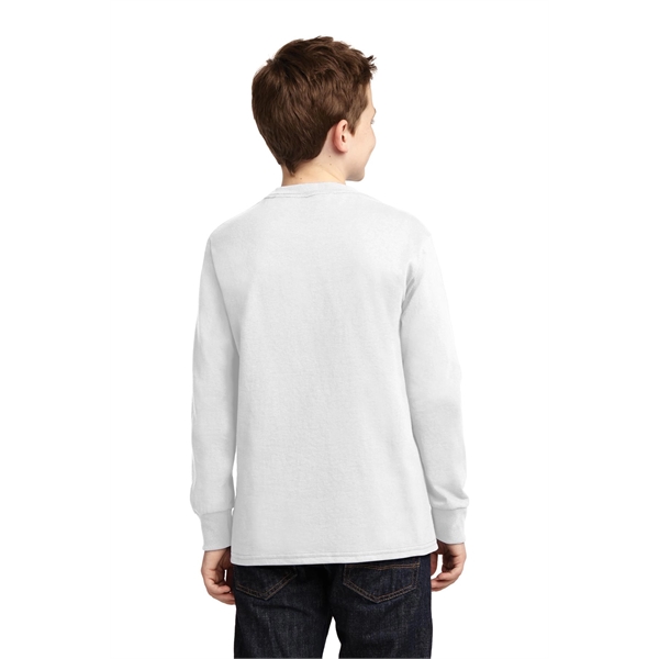 Port & Company Youth Long Sleeve Core Cotton Tee. - Port & Company Youth Long Sleeve Core Cotton Tee. - Image 56 of 149