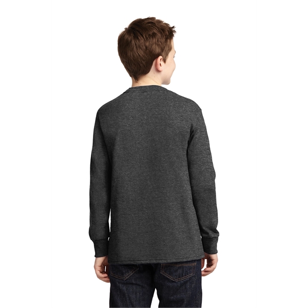 Port & Company Youth Long Sleeve Core Cotton Tee. - Port & Company Youth Long Sleeve Core Cotton Tee. - Image 81 of 149