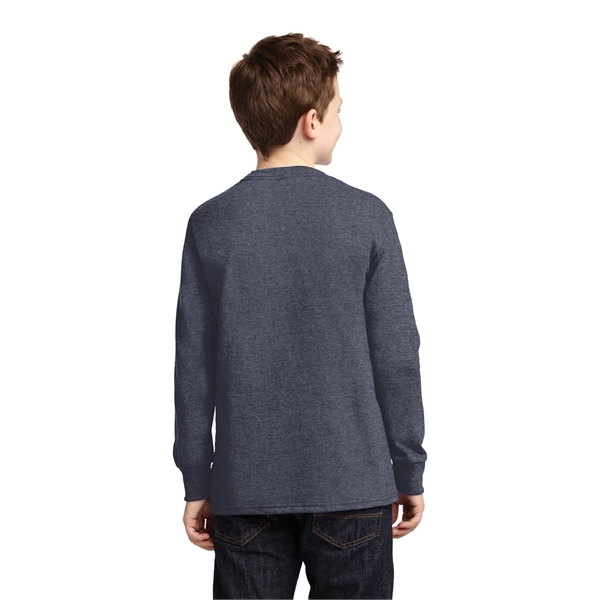 Port & Company Youth Long Sleeve Core Cotton Tee. - Port & Company Youth Long Sleeve Core Cotton Tee. - Image 86 of 149