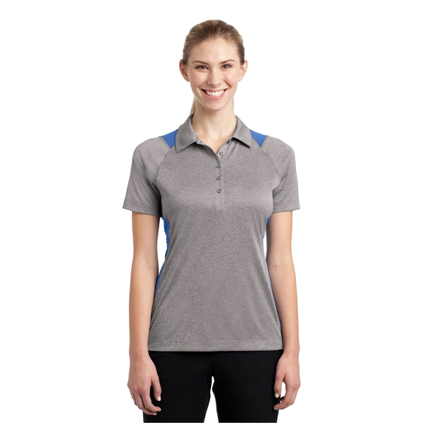 Sport-Tek Women's Heather Colorblock Contender Polo. - Sport-Tek Women's Heather Colorblock Contender Polo. - Image 33 of 60