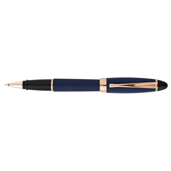 Aurora Ipsilon Satin Blue Rolleball Pen Rose Gold Trim - Aurora Ipsilon Satin Blue Rolleball Pen Rose Gold Trim - Image 0 of 0