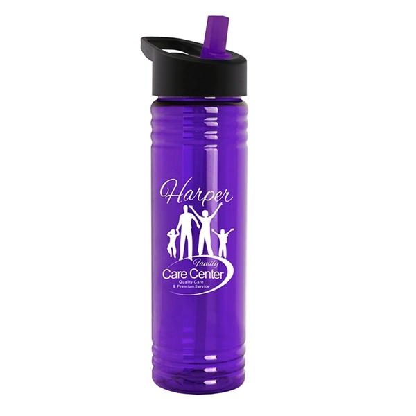 24 oz. Slim Fit Water Bottle with Ring Straw Lid