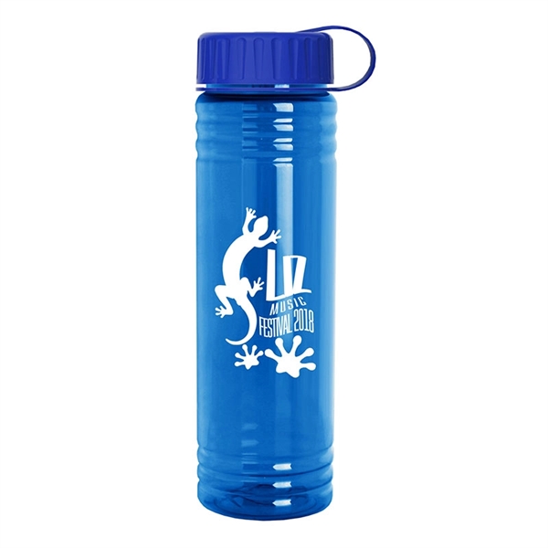 24 oz. Slim Fit Water Bottle with Tethered Lid - 24 oz. Slim Fit Water Bottle with Tethered Lid - Image 6 of 8