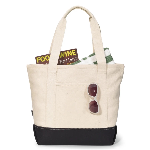 Newport Cotton Zippered Tote - Newport Cotton Zippered Tote - Image 1 of 5