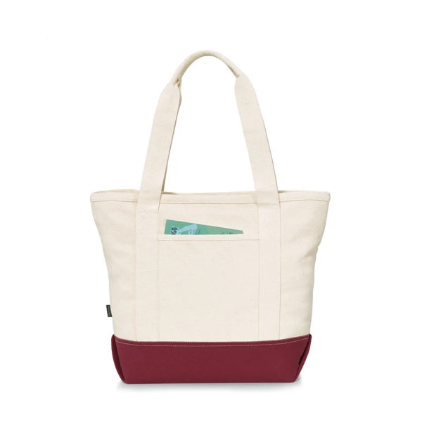 Newport Cotton Zippered Tote - Newport Cotton Zippered Tote - Image 5 of 5