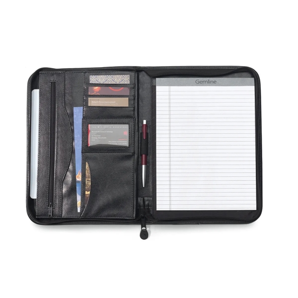 Deluxe Executive Vintage Leather Padfolio - Deluxe Executive Vintage Leather Padfolio - Image 2 of 5
