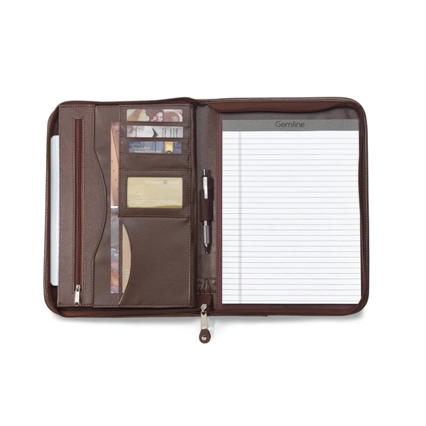 Deluxe Executive Vintage Leather Padfolio - Deluxe Executive Vintage Leather Padfolio - Image 5 of 5