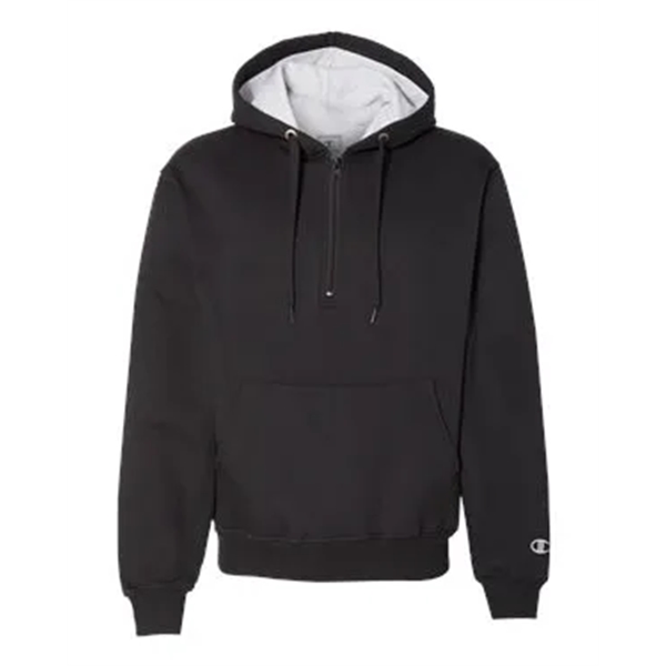Champion Cotton Max Hooded Quarter-Zip Sweatshirt - Champion Cotton Max Hooded Quarter-Zip Sweatshirt - Image 5 of 31