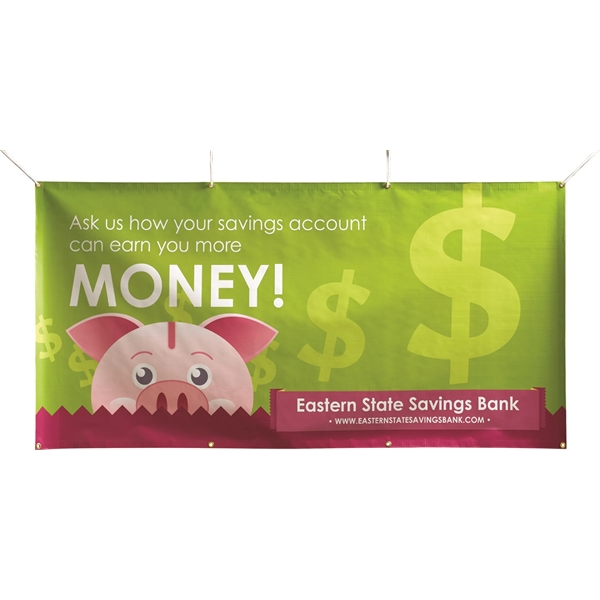 Banner - Vinyl, Hem & Grommet Edge Finish, Full Color - Banner - Vinyl, Hem & Grommet Edge Finish, Full Color - Image 0 of 2