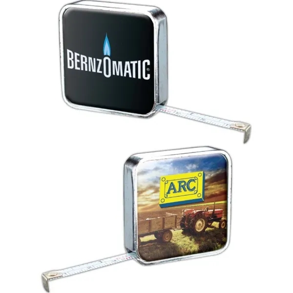 Domed Chrome Metal Case Tape Measure - Domed Chrome Metal Case Tape Measure - Image 0 of 2