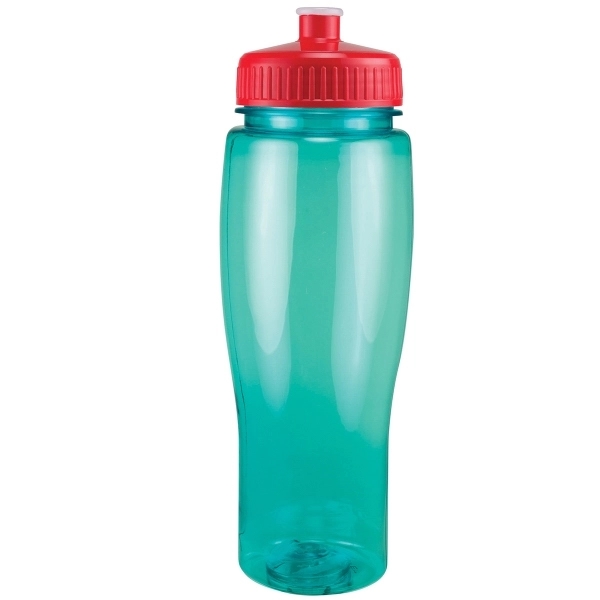 24oz Translucent Contour Bottle with Push Pull Lid - 24oz Translucent Contour Bottle with Push Pull Lid - Image 45 of 93