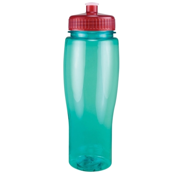 24oz Translucent Contour Bottle with Push Pull Lid - 24oz Translucent Contour Bottle with Push Pull Lid - Image 51 of 93