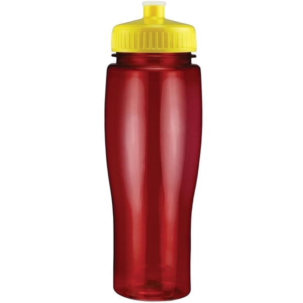 24oz Translucent Contour Bottle with Push Pull Lid - 24oz Translucent Contour Bottle with Push Pull Lid - Image 92 of 93