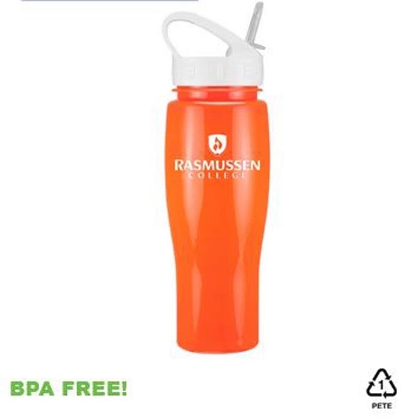 24oz Contour Bottle with Sport Sip Lid & Straw - 24oz Contour Bottle with Sport Sip Lid & Straw - Image 0 of 1