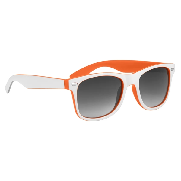 Two Tone Malibu Sunglasses Plum Grove 