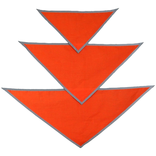 Pet Triangle Bandanna With Reflective Binding- Small - Pet Triangle Bandanna With Reflective Binding- Small - Image 2 of 2