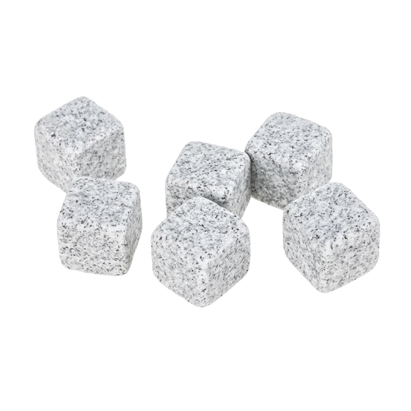 6 Pack Whiskey Marble Stones