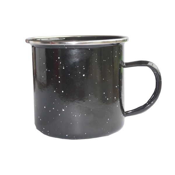 Download 12oz. (380ml) Enamel Mug Black & Snow w/ Stainless Steel ...