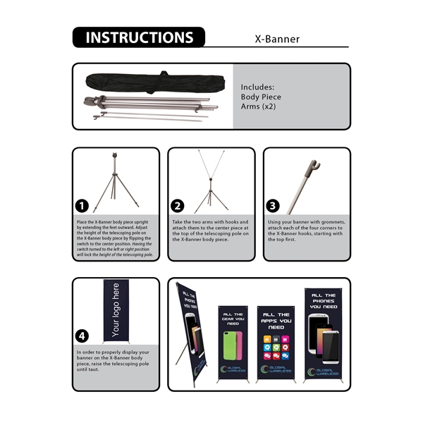 60" X 24" X-Banner Replacement Graphic - 60" X 24" X-Banner Replacement Graphic - Image 1 of 1