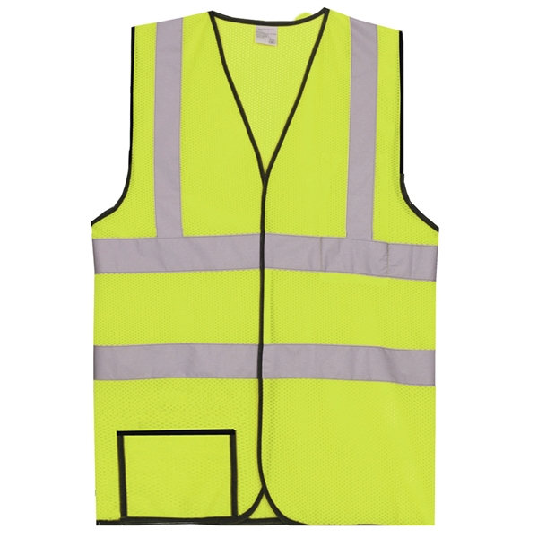 Dual Stripe S/M Yellow Mesh Safety Vest - Dual Stripe S/M Yellow Mesh Safety Vest - Image 0 of 0