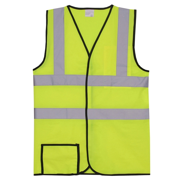Dual Stripe 2XL/3XL Yellow Solid Safety Vest - Dual Stripe 2XL/3XL Yellow Solid Safety Vest - Image 0 of 0