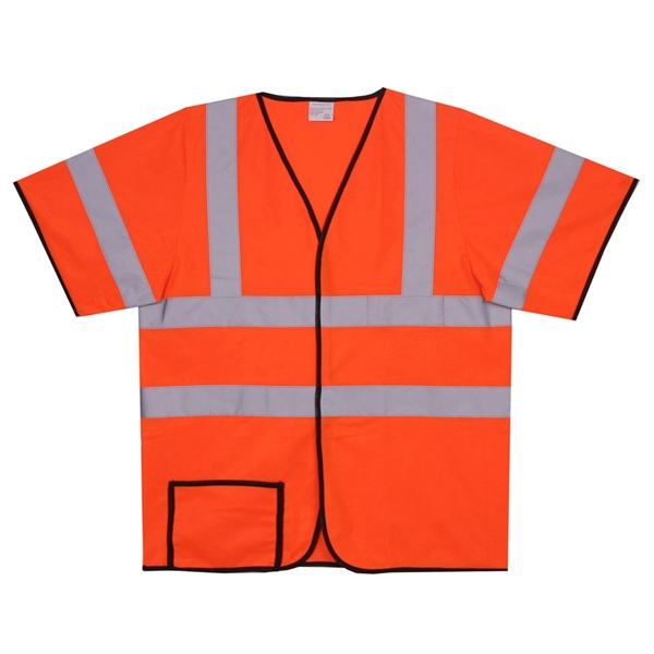 S/M Orange Solid Short Sleeve Safety Vest - S/M Orange Solid Short Sleeve Safety Vest - Image 0 of 0