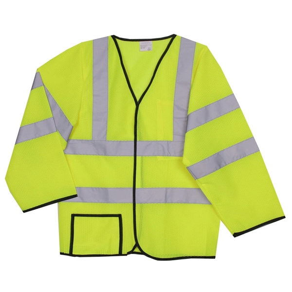 L/XL Yellow Mesh Long Sleeve Safety Vest - L/XL Yellow Mesh Long Sleeve Safety Vest - Image 0 of 0