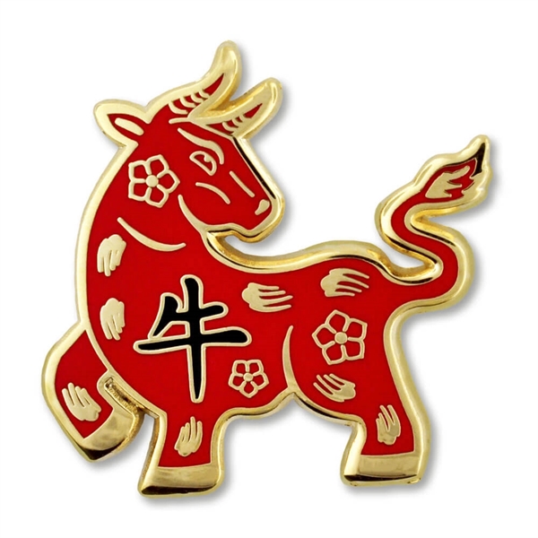 Chinese Zodiac Pin - Year of the Ox - Chinese Zodiac Pin - Year of the Ox - Image 0 of 1