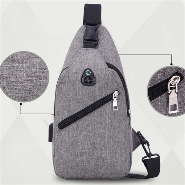 Mens Sling Bag - Mens Sling Bag - Image 3 of 5
