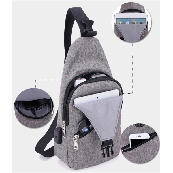 Mens Sling Bag - Mens Sling Bag - Image 5 of 5