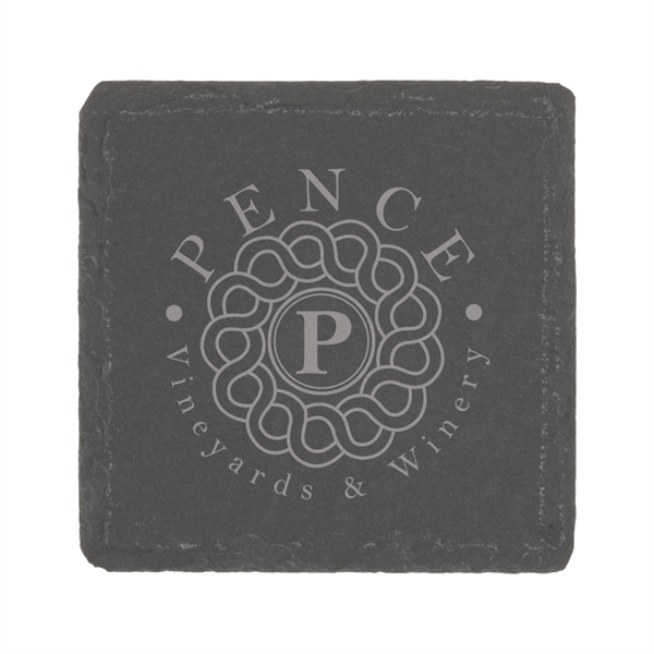 Natural Slate Stone Square Coaster